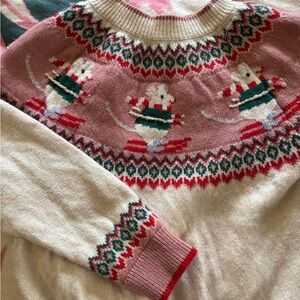 Mini Boden mouse ski sweater like new!